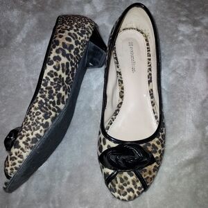 Naturalizer leopard mini heels
